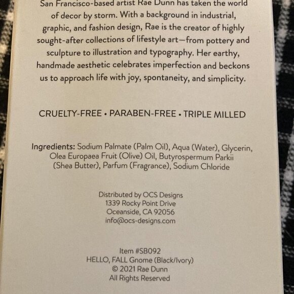 NIB! Rae Dunn "HELLO FALL" Pumpkin Spice Latte Hand & Body Soap - Picture 2 of 5